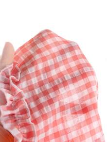 SHEIN Set de 2 piezas (Pequeño) Estilo coreano suelto y lindo para niñas - Top corto y conjunto de camiseta, verano - Rosa - Ver 8