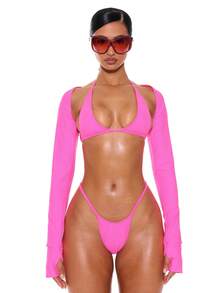 Musera Resort Pull On Shrug Sleeves Top Only For Summer Spring Holiday Vacation Ibiza Beachwear Nanoscopic Techno