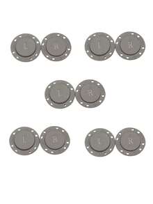 5 Pairs, Magnetic Button Sweater Cardigan Wool Sweater Anti Slip Button Mother And Baby Backpack Clothes Multifunctional Circular Jacket Magnetic Suction Hidden Button Buckle - Multicolor - View 10