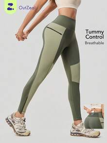 OutZeal Women Sun-Proof Jacket Workout Running Gym Top Cool Touch U-Backless Design Hoodie - Green - View 11