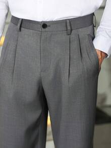 Calvornis Quần dài nam thường ngày, màu trơn, đa năng - Xám - Xem 4