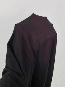 SHEIN EZwear 大码不对称下摆褶裥涤纶尼龙混纺连衣裙 - 彩色 - 查看 7