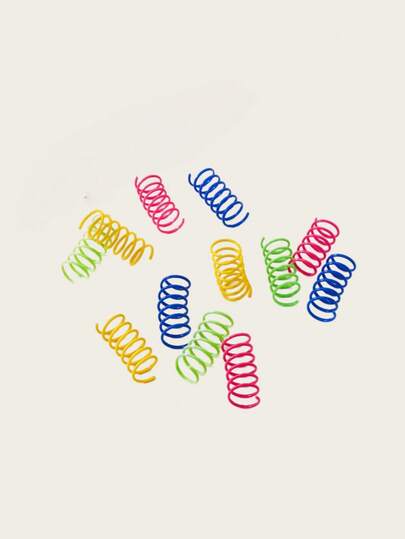 One Set Colorful Springs Interactive Bouncing Cat Toy For Indoor Play Solo Entertainment Kitten Stress Relief Fun Boredom Breaker Pet Enrichment Essential Durable Interactive Cat Toys Kitten Playthings