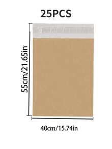 10/20/25/30/50/100-Pack Courier Bags Envelope Mailing Bags Self Adhesive Seal Plastic Pouch - Poly Mailing Express Envelope Packaging For Shipping - Brown - View 25