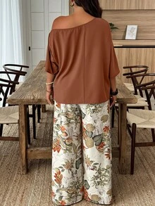 Weeklong 随机印花休闲度假风加大码两件套 - 彩色 - 查看 2