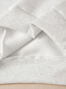 Sudadera con capucha y cremallera para mujer, con estampado de letras, chaqueta casual para maestras, vuelta al colegio, graduación, uso diario, ropa de invierno y elegante, sudadera c - Gris 4 - Ver 4