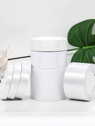 1 Roll Of Polyester Satin Ribbon For Gift Box, Favor Box,Cake Box, Flower Decoration (Machine Dyed With SlightColor Difference)