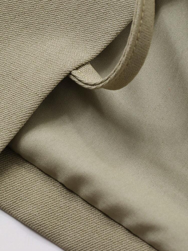 Women's Elegant Solid Color Tie-Up Regular Jacket, Spring/Summer