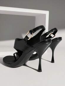 SHUZIA Women Shoes Fashionable Gold Metal Ring Sexy Fashionable Sandals Everyday For Spring Summer