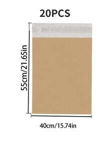 10/20/25/30/50/100-Pack Courier Bags Envelope Mailing Bags Self Adhesive Seal Plastic Pouch - Poly Mailing Express Envelope Packaging For Shipping - Brown - View 12