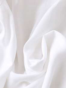 Linhara Plus Size Embroidered Short Sleeve Casual Shirt - White - View 4