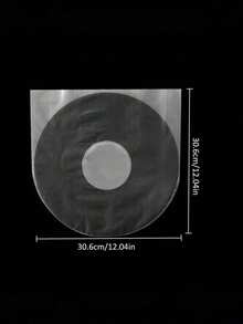 1 Pack Of 50 Vinyl Record Inner Sleeves, Suitable For 5-12 Inch Vinyl Records, Anti-Static Round-Bottomed Vinyl Record Protectors - Ensure Your LP Record Collection Is Properly Protected, Vinyl Record Inner Sleeves, CD Sleeves