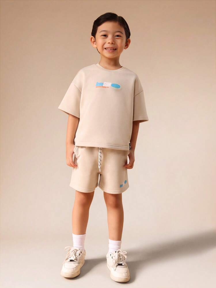 Oversized T-Shirt With Matching Shorts Set