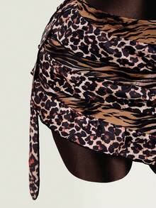 Mistrie 2026 New Leopard Print 3 PiecesSwimsuit, Sexy Bikini Set For Women, Beach Dress Vacation Summer - Multicolor - View 5