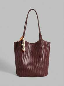 Ontre Women's Large Capacity Tote Bag For Daily Commute - Coffee - View 1