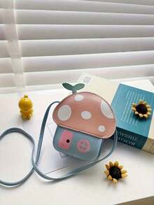 Zazumi Neue Mode Cartoon Cottage Pilz Umhängetasche Crossbody Geldbörse Süßes kleines Haus Design Münzbeutel für Frauen Alltag Lässig Ausgehen Kawaii Ästhetisches Accessoire - Verschiedenfarbig - Übersicht 8