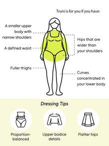 Truni Plus Ribbed Knit Bodysuit Spring Clothes, For Winter, For Pear & Triangle Body Shape - Black - View 8