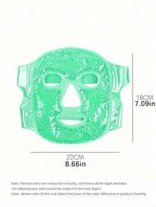 1pc Ice Facial Mask, Full Face Cold & Hot Compress Mask, Gel Ice Pack, Cold Compress, Face Mask, Cold & Hot Compress Neck & Shoulder Gel Ice Mask Set, Relieve Fatigue, Suitable For Bedroom, Travel, Beach, Travel, Unisex, Ideal For Travel, Sports, Office And Gift-Giving - Multicolor - View 6