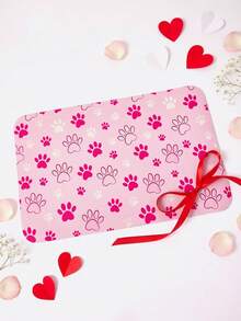 PETSIN 1片装硅胶泥浆宠物食品垫，适用于猫狗，防溅喂食垫，吸水速干垫 - 粉色 - 查看 8