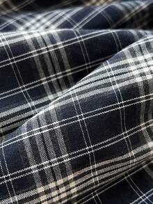 Elamini Women's Plaid Halter Casual Dress - Navy Blue - View 6