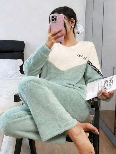 Pijamas mujeres conjuntos de mujer Estampado de Personajes Animados Cómodo Ligero y Suave Conjunto de Dos Piezas para Uso Doméstico Almacén Local, pijamas mujeres,conjuntos de mujer,Almacén local