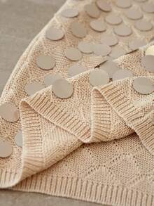 MOTF PREMIUM SEQUIN SLIM FIT SWEATER DRESS - Apricot - View 5