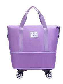 1 chiếc túi hành lý du lịch có bánh xe, túi đóng gói, túi xách tay có khóa kéo và tay cầm, vali gấp gọn, túi đựng đồ chuyển nhà, túi đựng đồ tập thể dục, bền và nhẹ, có 6 màu và 3 kích cỡ. - Nhiều màu - Xem 31