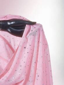 Amplova Gold Sequin Embellished Low-Cut Backless Mini Bodycon Party Dress Slay Diva Dress Sexy Dress For Club - Pink - View 10