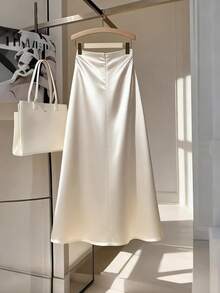 GlowEve 女士不对称荷叶边开衩时尚优雅半身裙