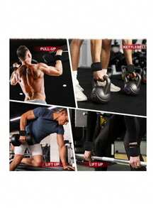 Pull Up Assist Straps Weight Lifting Hooks Home Gym Equipment Wrist Support Heavy Duty Nylon Grip Enhancer Strength Training Resistance Bands - Multicolor - View 9