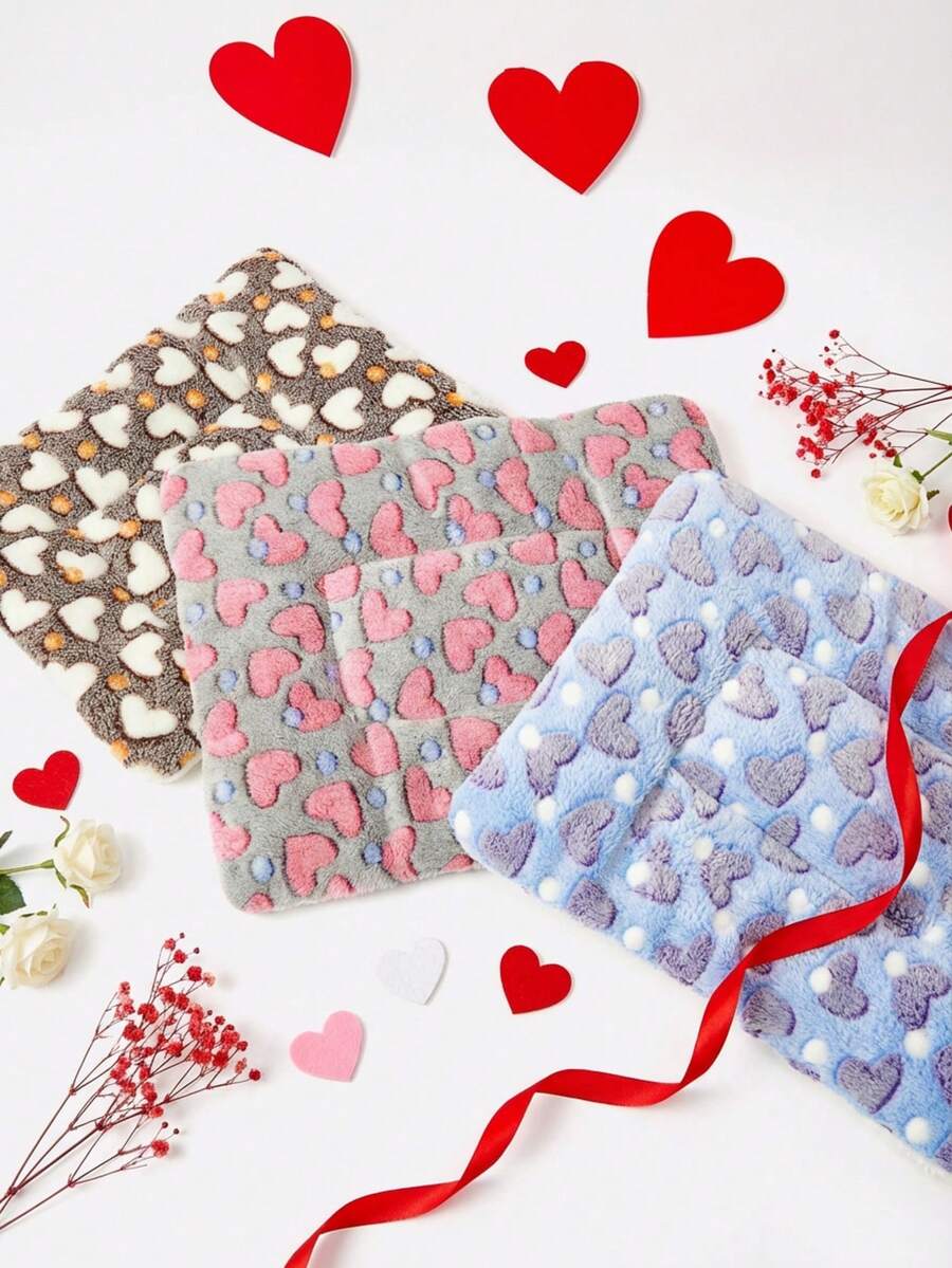 Tấm lót giường cho thú cưng bằng sợi Polyester, kiểu dáng dễ thương, thoáng khí, có thể giặt được, dày, thích hợp cho mèo và chó cỡ nhỏ và vừa quanh năm (thích hợp cho những chú chó vui vẻ như Teddy/Teddy Bear, không thích hợp cho những chú chó lớn) - Nhiều màu - Xem 1