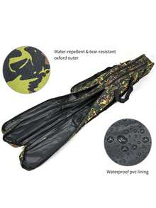 Portable Fishing Rod Case Durable Folding Fishing Rod Carry Case Fishing Tackle Storage Bag Camouflage Travel Fishing Bag - Multicolor - View 6