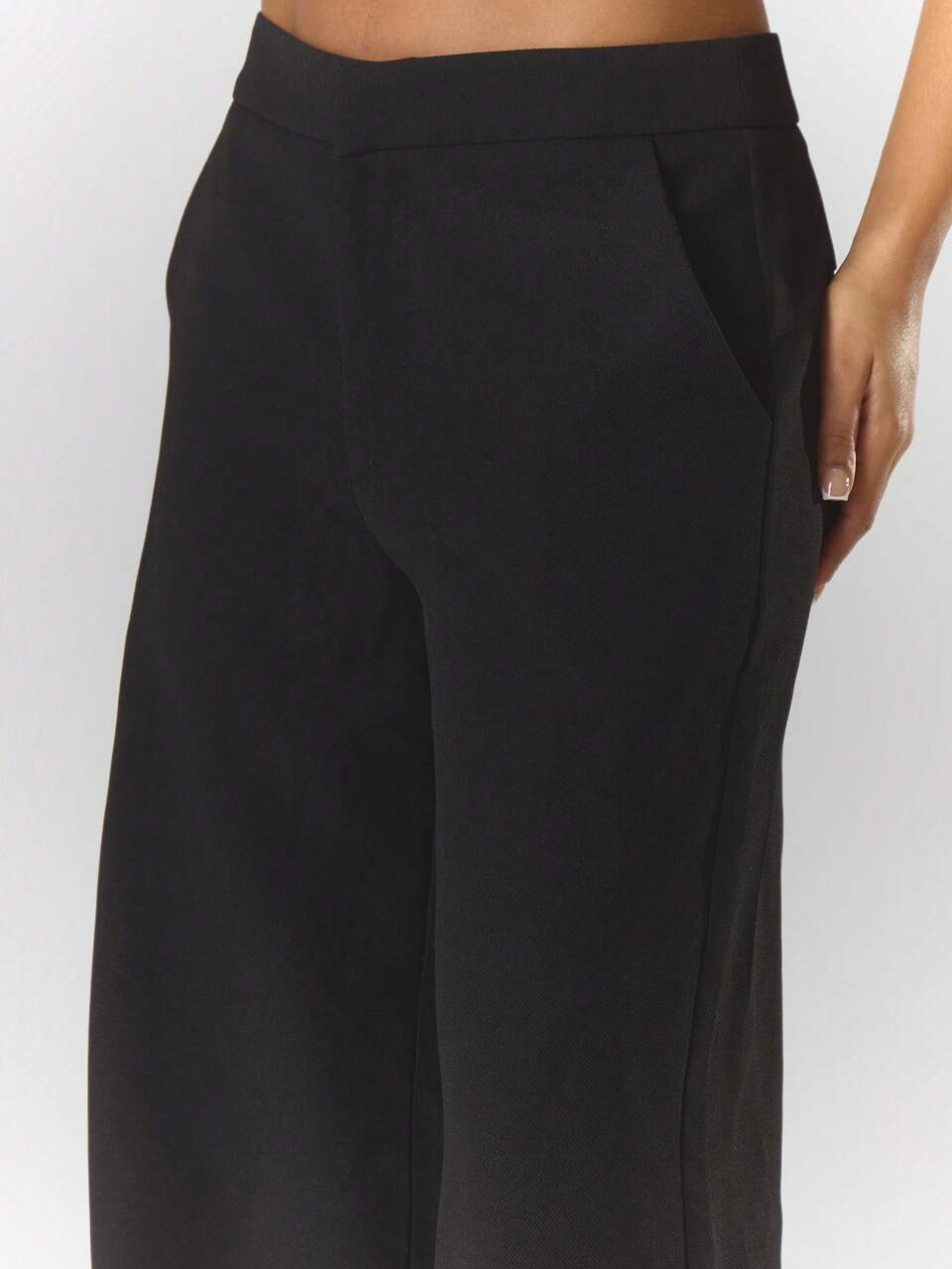 Woven Tailored Mid Rise Straight Leg Trousers Party Sexy Night Out Elegant Occasion Valentines Bridal Wedding Engagement Wedding Party Summer Casual