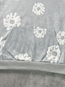 Coolqubz 两件套印花连帽卫衣和直筒裤运动套装，适合青少年男孩，男女皆宜的街头风格