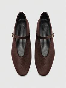 CUCCOO BIZCHIC Giày bệt casual thời trang, thoải mái và đa năng, phù hợp cho đi bộ, du lịch và nghỉ dưỡng. - Màu cà phê đậm - Xem 2