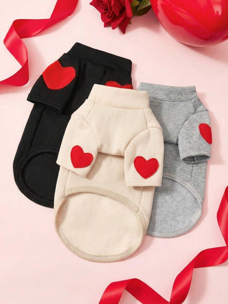 PETSIN Valentine's Day Pet Love Patch Warm Clothing Suitable For Cats And Small Dogs