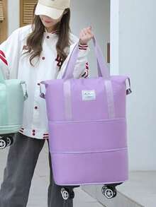 1 chiếc túi hành lý du lịch có bánh xe, túi đóng gói, túi xách tay có khóa kéo và tay cầm, vali gấp gọn, túi đựng đồ chuyển nhà, túi đựng đồ tập thể dục, bền và nhẹ, có 6 màu và 3 kích cỡ. - Nhiều màu - Xem 28