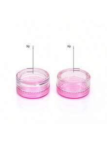 25个迷你透明乳霜罐，3克/5克，空塑料化妆品罐，透明样品瓶，眼影膏/唇膏容器，旅行必备样品化妆品罐，空迷你瓶，适用于感恩节、万圣节和圣诞节。 - 無色 - 查看 10