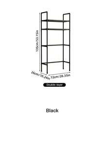 1个2-3层浴室洗衣机置物架，多层多功能毛巾浴室日常用品收纳架 - 彩色 - 查看 6