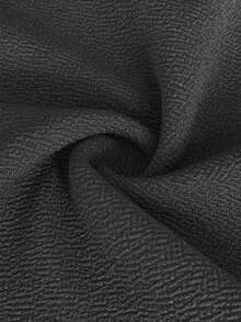 Vionelle Bộ jumpsuit nữ cỡ lớn màu trơn, tay ngắn, cổ chữ V, buộc dây phía trước, ống rộng. - màu đen - Xem 6