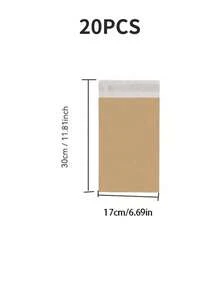 10/20/25/30/50/100-Pack Courier Bags Envelope Mailing Bags Self Adhesive Seal Plastic Pouch - Poly Mailing Express Envelope Packaging For Shipping - Brown - View 18