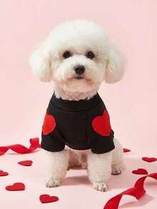 PETSIN Valentine's Day Pet Love Patch Warm Clothing Suitable For Cats And Small Dogs