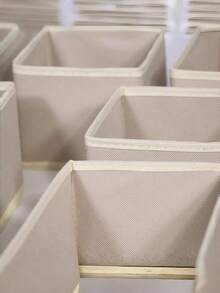 1PC 3PCS 6PCS Foldable Fabric Storage Bin Drawer Organizer Divider Box For Clothes Socks Underwear Home Bedroom Decor - Khaki - View 7