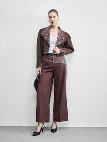 CUCCOO BIZCHIC Women's Pointed Toe Buckle Design Fashionable High Heels, Versatile For Daily Wear - Black - View 2