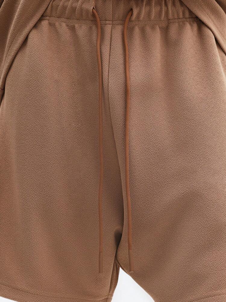 Crew Neck Tee And Shorts Set