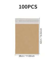 10/20/25/30/50/100-Pack Courier Bags Envelope Mailing Bags Self Adhesive Seal Plastic Pouch - Poly Mailing Express Envelope Packaging For Shipping - Brown - View 23