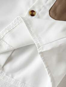 SHEIN Playful Pals 男婴夏季短袖衬衫 - 白色 - 查看 5