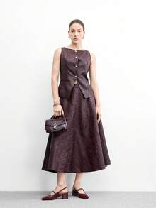 CUCCOO BIZCHIC Women's Classic Low Heel Slip-On Pumps, Black For Christmas Valentine's Day - Red Violet - View 6