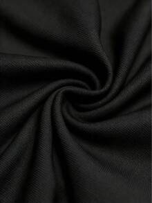 Resyla Women Solid Color Short Sleeve T-Shirt For Summer - Black - View 3