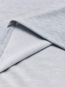 STYNVO 男士纯色圆领休闲宽松短袖T恤 超大码T恤 男士上衣 超大码T恤 男士S码落肩T恤 男士S码宽松T恤 男士宽松T恤 男士超大码T恤 男士落肩T恤 - 灰色 - 查看 6